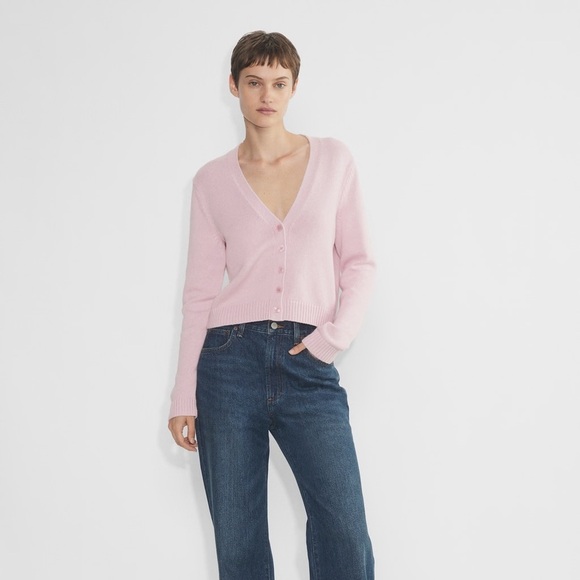 Aritzia Sweaters - Aritzia Sunday Best pink cotton cashmere Shellie cardigan sweater - XS NWOT